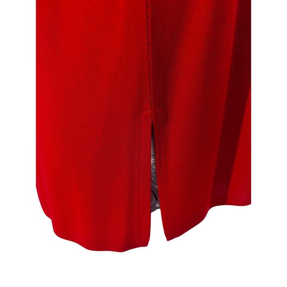 Misook Petite Womens Vintage Red Black Cardigan Sweater XS Petite Stretch - Picture 6 of 8